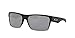 Oakley Mens OO9189 TwoFace Square Sunglasses, Matte Black/Chrome Iridium, 60 mm