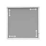 Nematek Insektenschutz Fenster Teleskoprahmen SLIM (max. 120 x 140 cm) ohne Sägen & Bohren Mückengitter Fliegengitter Moskitonetz ausziehbar teleskopierbar (POWER VIEW (Standard), weiß)
