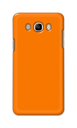 Image of Plain Orange Hard Back Case Cover for Samsung Galaxy J7 (2016) / On 8 (2016), J710F, J710FN, J710M, J710H Back Cover -(J5) VNS2229
