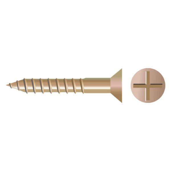 Seachoice SC2216 lot de 25 vis en bronze contre la corrosion marine