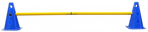Boje Sport Steckhürdenset - 5 er Set für Koordinationstraining Agility Hundesport Pferdesport Zubehör Lochkegel Fussball Pylone Stangen Lochkegel für Trainingsübungen Trainingszubehör