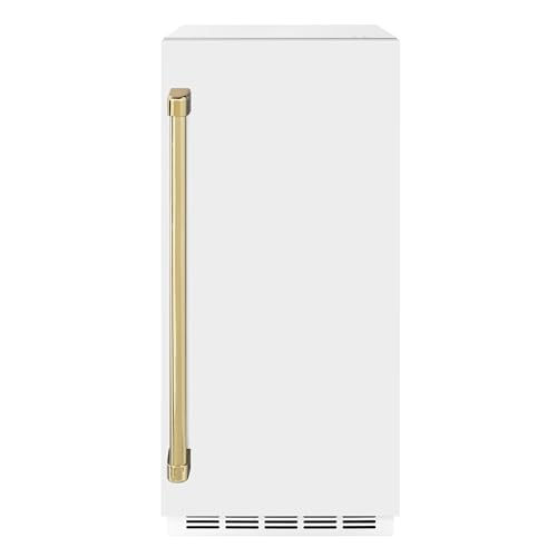 ZLINE Touchstone fabricadora de hielo 15 in con bomba y puerta blanca miniatura 1