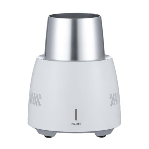 Lurrose Enfriador de Latas Eléctrico Portátil Diseño Compacto y Material Semiconductor, Blanco, para Uso Doméstico y Exteriores como Playa y Jardín, 1 Unidad