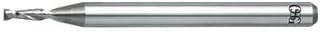 OSG USA 492-0200 0.020 Dia. x 1-1/2 Overall Length 2-Flute Square End Solid Carbide SE End Mill-Round Shank-Center Cutting-Uncoated