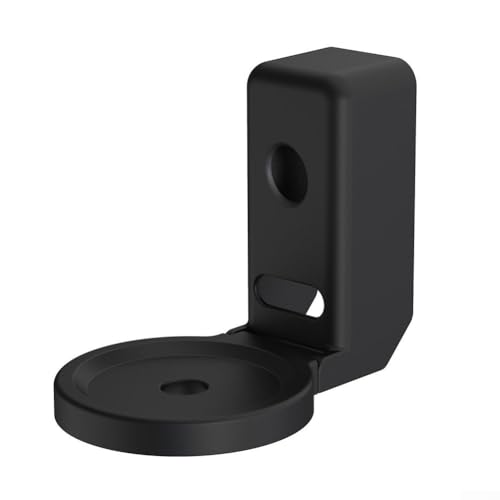RichVibe Supporto da parete in metallo per Echo Dot 5/4, senza viti necessarie, accessori per altoparlanti, supporto salvaspazio (nero)