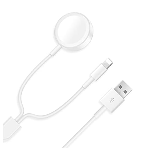 lifeegrn Update Version Smart iWatch Charger Wireless USB 6.5 ft/2 m Charging Cable for Apple Watch Series SE/8/7/6/5/4/3/2/1 & Phone 14/13/12/11/Pro/Max/XR/XS/XS Max/X&Pad Series