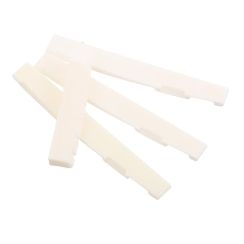 VICASKY 1Set Ox Bone Guitar Bridge Saddle and Nut for Enhanced Tone Clarity and Extended Lifespan Classical Guitar Maintenance Accessories for Acoustic and Folk Guitars