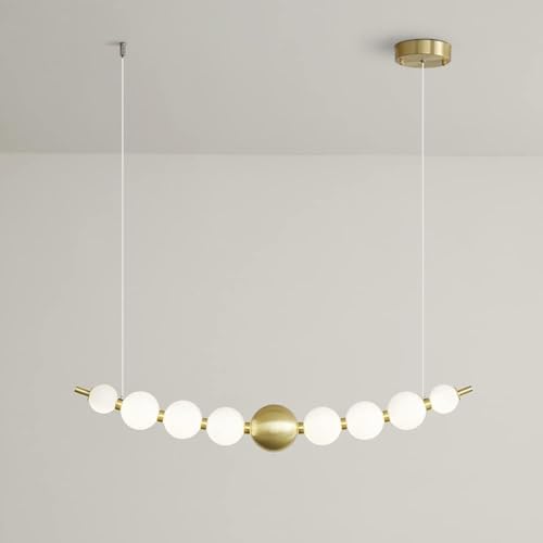 Plafonnier design de bar en cuivre : solution d'éclairage suspendu LED pour comptoir et table - 2
