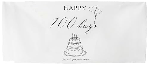 100日記念 飾り付けセット 9点セット happy100days 100日誕生日 風船 バースデー 装飾 おもちゃ ファンギフト 子供 (ケーキ)