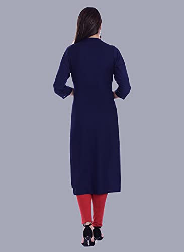 Image of Mehsoos Women's Rayon Embroidered Straight Kurta /Ethnic wear /Tradtional Wear Beautifull Color and Size (KKUT002