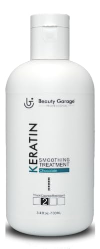 Beauty Garage Professional Hair Straightening, Smoothing Keratin Treatment For Silky, Smooth Natural Hair - Chocolate Formula From Gk (100 ML)