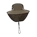 RNXRZANK Portable Fishing Cap Wide Brim with Adjustable Strap for Camping and Travel, Green