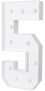 HONPHIER® letterverlichting, alfabetlamp, led, letterverlichting, letterlamp, verlichte letters, nachtverlichting, decoratie voor verjaardagsfeestje, bruiloft, kinderkamer (V