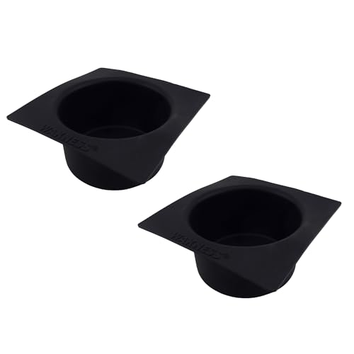 Waxness Non-Stick Silicone Bowl Inserts for Wax Warmers Black Fits 1 lb Warmers (WN-5001 & WN-5002) Pack of 2 Easy Clean Flexible Wax Pot Liners for Professional Use.