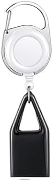 1pc Pants Lighter Clip, Anti Lost Retractable Lighter Belt Lighter Leash for Fishing Hiking,Lighter Protective Cover for Camping,House Supplies (White) image 5