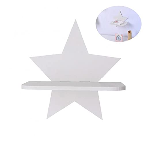 Étagère murale pentagramme en PVC pour le rangement de la chambre d'enfant - 8