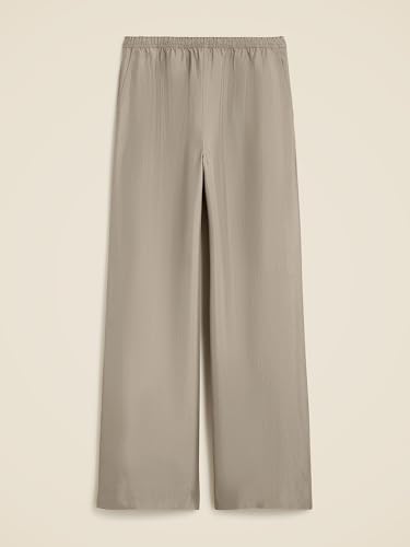 SUNNOW Women's Casual Wide Leg Pants with Elastic Waistband, Full Length Relaxed Fit for All-Day Comfort4