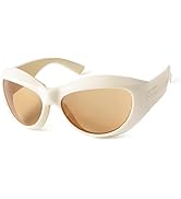 SORVINO Wrap Around Sunglasses for Women Men Fashion Y2k Oversized Futuristic Oval inflated Glass...