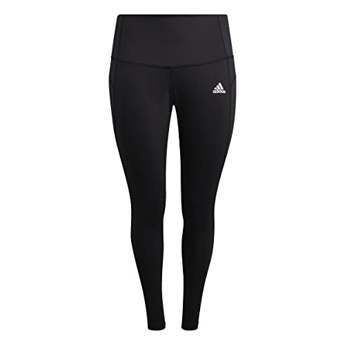 Adidas Women's Plus Size Feelbrilliant Designed 2 Move Leggings, Black/White, 1X #TOP2