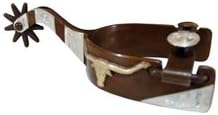 Metalab Antique Show Spurs, Longhorn Motif