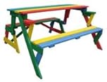 Habau 687 - Panchina da Picnic per Bambini, 2 in 1, Multicolore