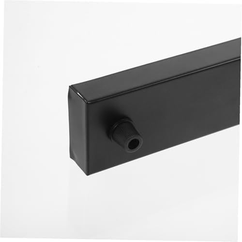 Plaque de plafond rectangulaire noire au design moderne épuré - 2