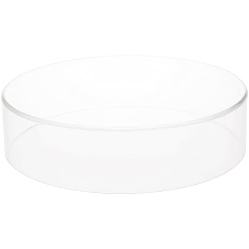 Plymor 2" H x 8" D Clear Acrylic Round Cylinder Display Riser (2 Pack)