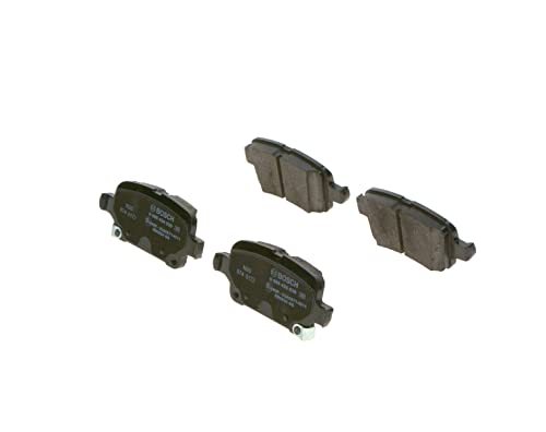 Plaquettes De Frein Arrière Bosch BP1258 - Jeu De 4 - Sans Cuivre, Réduction Bruit Et Poussière - Certifié ECE-R90
