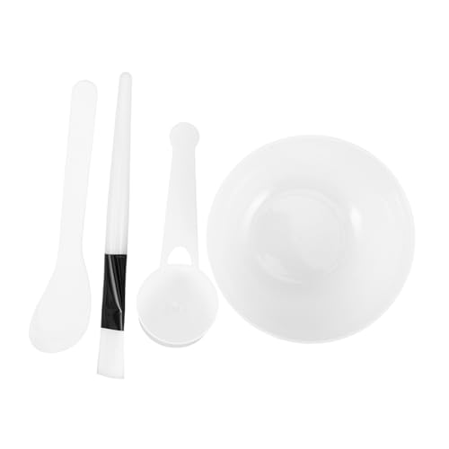 Beatifufu Complete Facial Mask Tool Set 4 Sets Diy Mask Applicator Tool Mixing Bowl Stick Facial Supplies