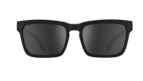 Spy Optic Helm Tech Sunglasses Matte Black with Happy Gray Green With Black Spectra Mirror Lens2