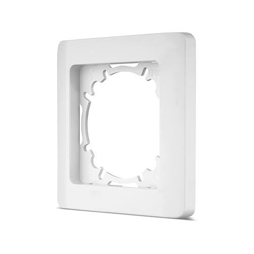 REV Série d'interrupteurs Nova - Cadre simple pour prises, interrupteurs et autres inserts, blanc