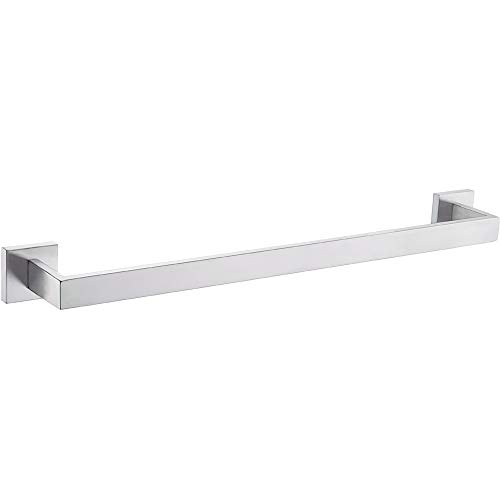 Bath Towel Bar 23.74", Angle Simple SUS304 Stainless Steel Bathroom Towel Holder, Shower Towel Rod, Single Towel Hanger Bar, Clothing Towel Rack for Wall, Brushed Nickel