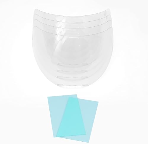 212ELji0ZCL. SL500 ANDELI 4 PCS Large Viewing Screen Outer Replacement Lens and 2 Pcs Inner Replacement Lens for Carbon Fiber Welding Helmet ADLDA900VL