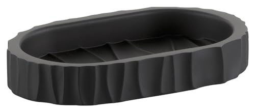 kela Seifenschale - Schwarz - 15 x 9 cm - Polyresin