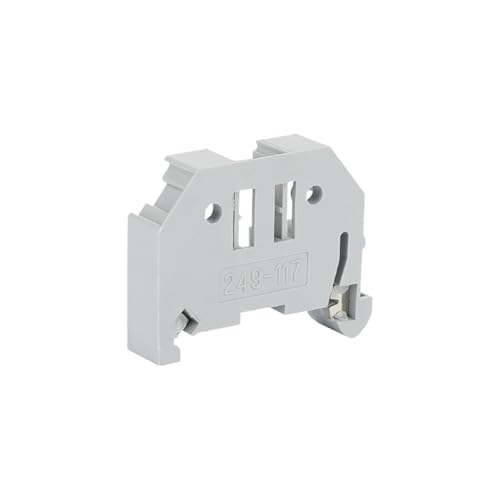 Soporte de extremo 249-117 de 35 mm para conector de riel DIN, tope final de microcable, 10 uds 2