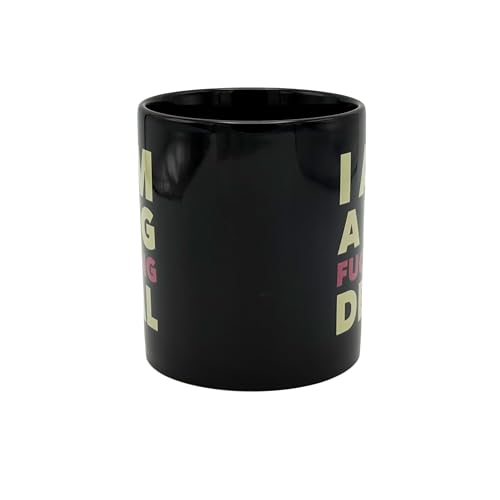 Taza de café grande Island Dogs 22 oz, cerámica negra miniatura 4