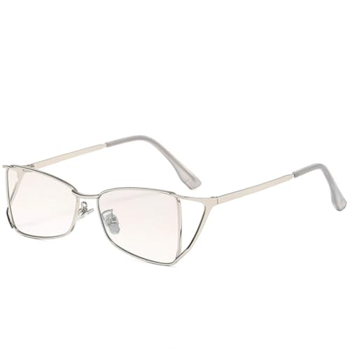 Lunettes de soleil luxe en métal ajouré pour femme monture carrée chic et audacieuse