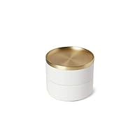Umbra Tesora Portagioie In Legno Impilabile - Naturale E Ottone, 2 Cassetti Con Velluto - 3