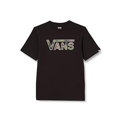 Vans Drop V Fill Boys-B Camiseta, Black, L Unisex Niños