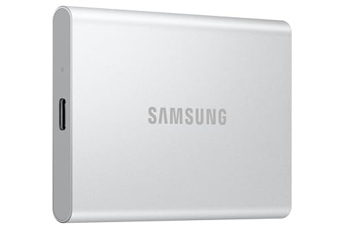 Samsung Portable SSD T7 Resurrected 2 TB, Externe Festplatte, USB 3.2 Gen.2 Highspeed Speicher, Externe SSD für iPhone 17, Mac, PC, Android-Geräte & Gaming-Konsolen, Metallic-Silber, MU-PD2T0G/WW