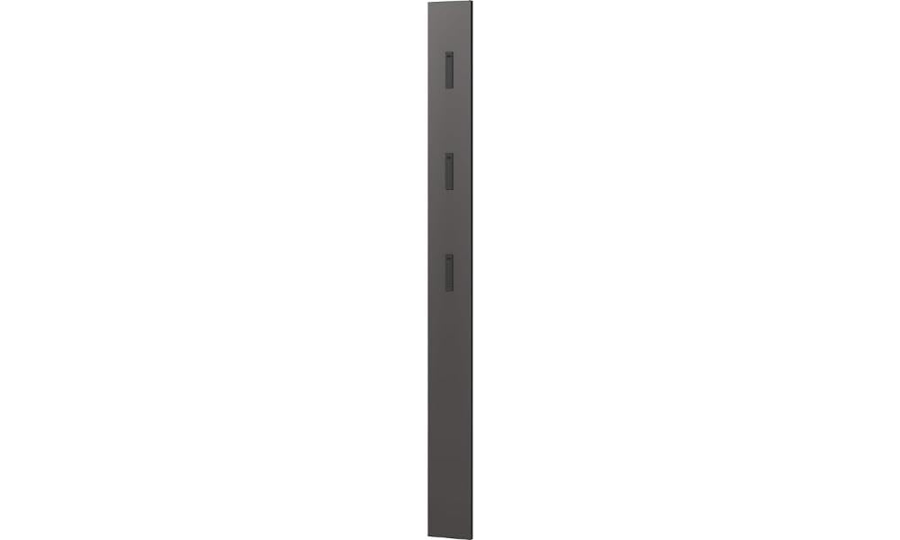 Germania Pannello appendiabiti da parete in graphite 3728-547, con 3 ganci retrattili in metallo, 15 x 170 x 3 cm (L x A x P)