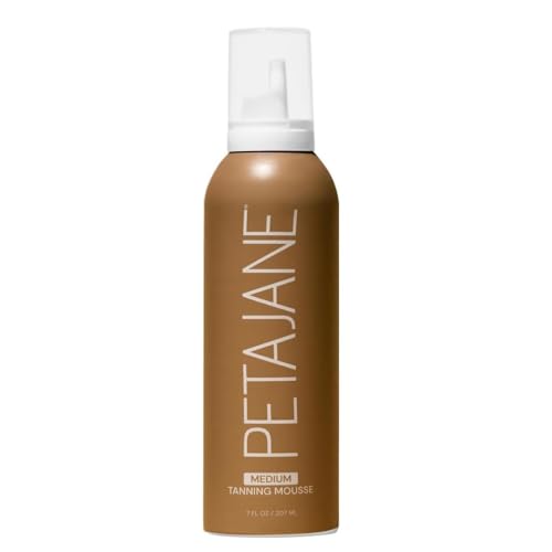 medium tanning mousse 7oz - made in the usa - streak-free fast-absorbing lightweight vegan sunless tanner for all skin types