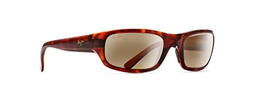 Image of Maui Jim Men's & Women's Stingray Polarized Rectangle Sunglasses, Tortoise /Hcl Bronze Polarized, Small Fit