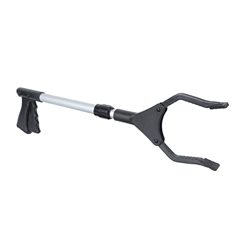 Happyyami Ramasse-déchets à Bras Court Télescopique 50,8-66 Cm En Aluminium Léger, Pince à Déchets D’extérieur Pratique Pour Jardin Et Collecte D’ordures