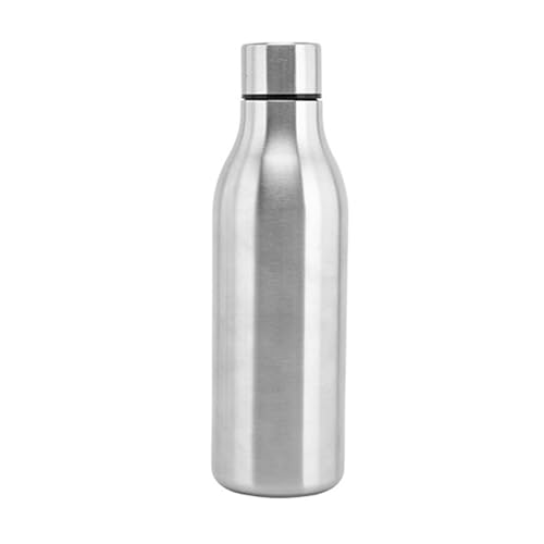 Botella de agua portátil aislada para deportes al aire libre, botella de agua de mano para coche, acero inoxidable, botella de boca pequeña, duradera