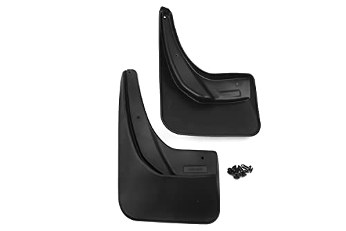 Image of Car Rubber Mudflaps Rear Opel-Vauxhall Zafira, 2005-> with Fastener & Mounting Screws
