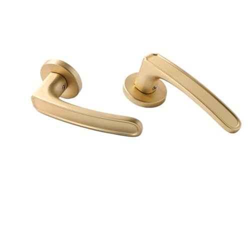 Serrure de porte intérieure or brossé robuste contre l'usure