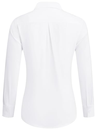 Button Down Shirts for Women Dress Shirts Business Casual Outfits Collared Fitted Blouse Work Interview Office Attire2
