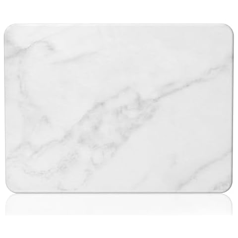 UBTKEY Stone Drying Mat for Kitchen Counter, Diatomaceous Earth Dish Drying Mat, Super Absorbent Heat Resistant Eco-Friendly Marble Drying Mat for Kitchen Counter (15.7x11.8 inch, White) Cover