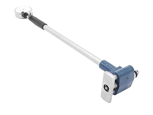 Aexit Silver Tone Measuring tools Black Rounded Dial Case 0-20mm x 0.1mm Thickness Gauge Model:78as513qo647